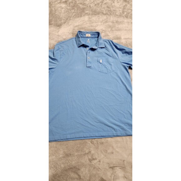 Johnnie O Polo Shirt Men’s Large Blue Performance Stretch Golf - Picture 1 of 9